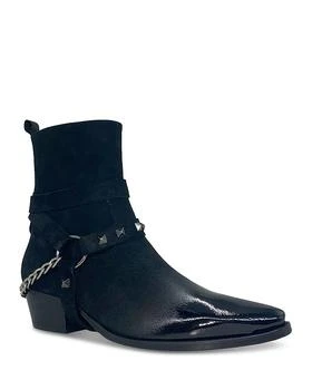 Karl Lagerfeld Paris | Men's Studded Suede Motorcycle Boots 8折