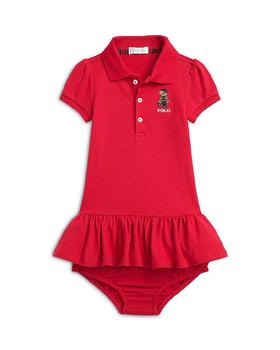 商品Ralph Lauren | Girls' Polo Bear Mesh Polo Dress & Bloomers Set - Baby,商家Bloomingdale's,价格¥449图片