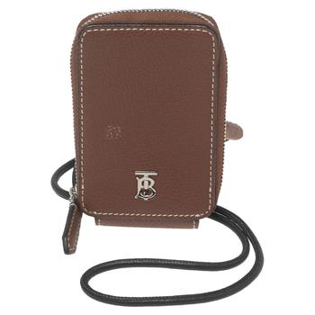 推荐Burberry Brown Leather Rio Pouch Landyard商品