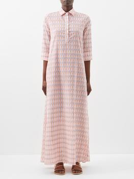 Thierry Colson | Angelica geometric-print cotton shirt dress商品图片,额外7折, 额外七折