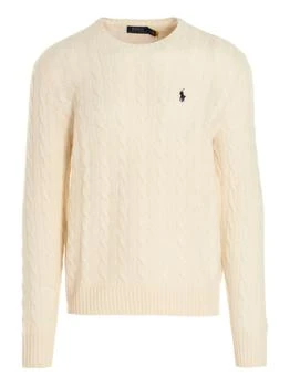 Ralph Lauren | Polo Ralph Lauren Pony Embroidered Cable-Knit Jumper,商家Cettire,价格¥1188