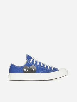 Comme des Garcons | 男款 川久保玲 CGD 联名匡威 Chuck Taylor 低帮 帆布鞋 蓝色 独家减免邮费