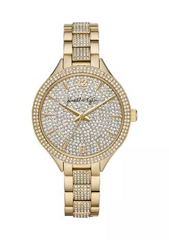 KENDALL & KYLIE | Gold Tone Stone Embellished Analog Watch商品图片,