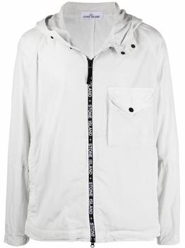 stone island jacket, Stone Island | Stone Island Men's White Polyamide Outerwear Jacket商品图片 