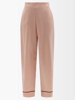 商品Asceno | London sandwashed-silk pyjama trousers,商家MATCHESFASHION,价格¥1741图片