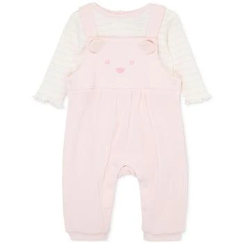 Little Me | Baby Girls Charms Cotton Top and Overall, 2 Piece Set 5.9折, 独家减免邮费