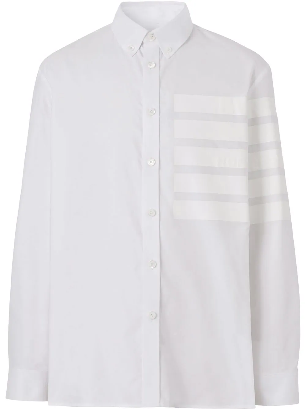 burberry衬衫图片, Burberry | BURBERRY 男士白色压花印花衬衫 8050368商品图片 独家减免邮费