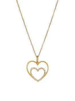 商品Devon Woodhill | I Carry Your Heart 14K-18K Yellow Gold & Diamond Pendant Necklace,商家Saks Fifth Avenue,价格¥11688图片