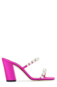 推荐Jimmy Choo Amara 85 Embellished Mules商品