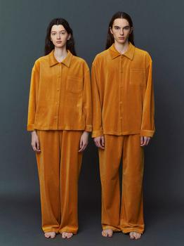 商品ATEMPO | Velour Pajama Couple Set (Mustard),商家W Concept,价格¥1517图片