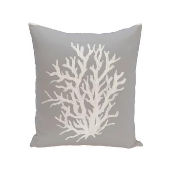 商品E by Design | 16 Inch Gray Decorative Floral Throw Pillow,商家Macy's,价格¥238图片