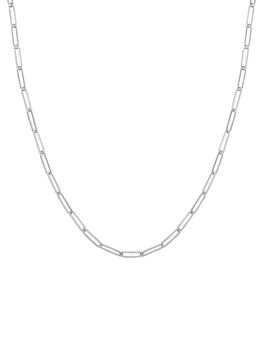 商品Paperclip 14K White Gold Chain Necklace,商家Saks OFF 5TH,价格¥9964图片