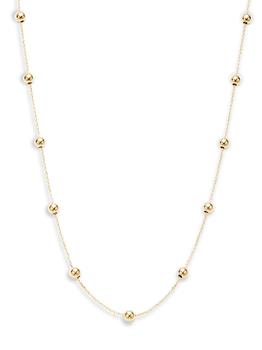 商品14K Yellow Gold Ball Chain Necklace,商家Saks OFF 5TH,价格¥2056图片