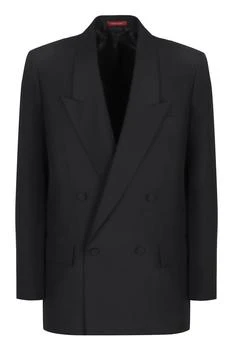 Gucci | Gucci Double-Breasted Jacket In Technical Panama,商家Baltini,价格¥13159