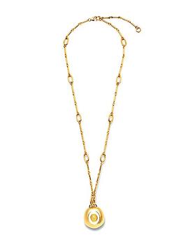 商品Lizzie Fortunato | Celestial 24K-Gold-Plated, Jade & Enamel Pendant Necklace,商家Saks Fifth Avenue,价格¥1396图片