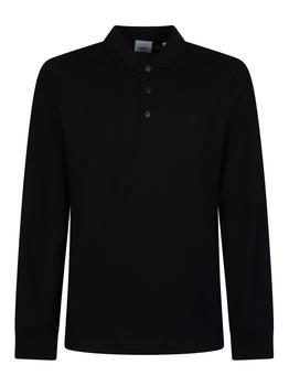 Burberry | Burberry Logo Detailed Long-Sleeved Polo Shirt商品图片,6.7折