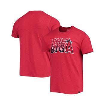 推荐Men's Heathered Red Los Angeles Angels Localized Super Rival T-shirt商品