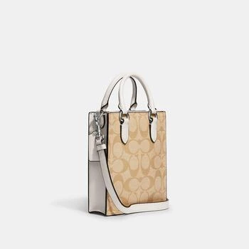 Coach | Coach Outlet North South Mini Tote In Signature Canvas 4折