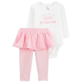 商品Carter's | Baby Girls Daddy's Little Princess Bodysuit and Tutu Pants, 2 Piece Set,商家Macy's,价格¥93图片