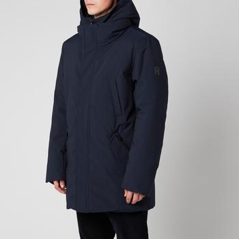 推荐Mackage Men's Edward Down Coat With Removable Hooded Bib - Navy商品