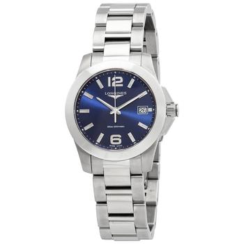 Longines | Conquest Quartz Diamond Blue Dial Ladies Watch L3.377.4.96.6商品图片,6.8折, 满$275减$25, 满减