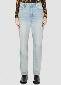 Ganni | Swigy Tint-Wash Straight Jeans in Blue商品图片,4折