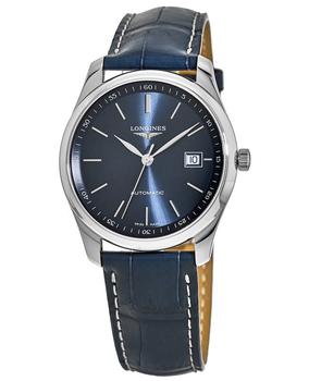 longines master, Longines | Longines Master Collection Automatic 40mm Blue Dial Blue Leather Strap Men's Watch L2.793.4.92.0商品图片 7.5折