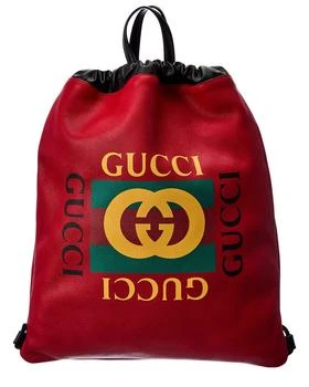 Gucci | Gucci Drawstring Leather Backpack 4.2折