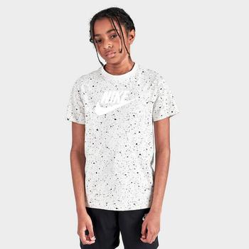 推荐Kids' Nike Speckle Allover Print Futura T-Shirt商品