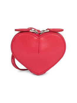 推荐Small Heart-Shaped Leather Crossbody Bag商品
