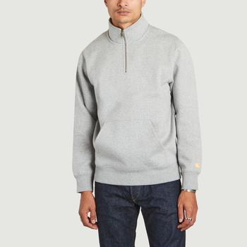 推荐Chase Neck Zip Sweatshirt Grey Heather Gold Carhartt WIP商品