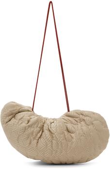 推荐Beige Quilted Cashew Bag商品