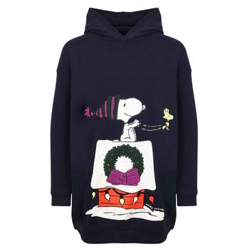 推荐Navy Snoopy & Woodstock Festive Motif Hooded Dress商品