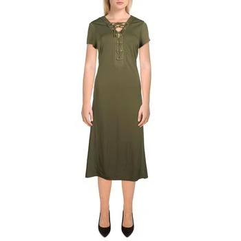 Ralph Lauren | Lauren Ralph Lauren Womens Cap Sleeve Long Maxi Dress 3.8折