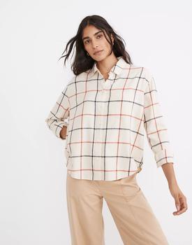 Madewell | Flannel Kempton Button-Up Shirt in Windowpane商品图片,