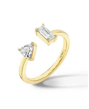 VRAI | Lab Grown Diamond Baguette & Trillion Mixed Cuff Ring in 14K Gold, .50 ct. t.w.,商家Bloomingdale's,价格¥6361