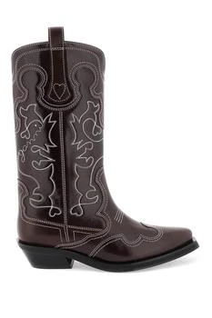 Ganni | Embroidered western boots 5.4折