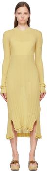 product Yellow Cotton Midi Dress image
