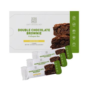 商品Double Chocolate Brownie Collagen Bars - 1 Case 12 Bars图片