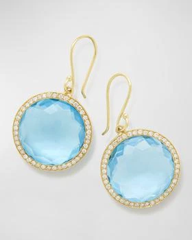 Ippolita | 18K Lollipop Earrings with Swiss Blue Topaz and Diamonds,商家Neiman Marcus,价格¥47615