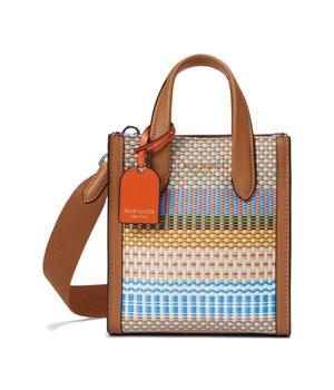 Kate Spade | Manhattan Woven Striped Fabric Mini Tote商品图片,4.5折