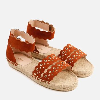 商品Chloé Girls' Strap Sandals - Brick图片