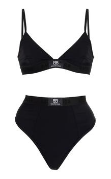 商品Balenciaga - Women's BB Sporty Bikini - Black - Moda Operandi图片