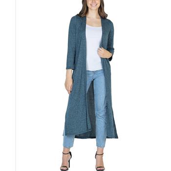 商品24seven Comfort Apparel | Women's Long Duster Open Front Knit Cardigan Jacket,商家Macy's,价格¥723图片