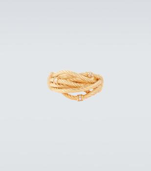 商品Bottega Veneta | Cord gold-plated sterling silver ring,商家MyTheresa,价格¥6262图片