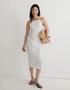 推荐Goldie Midi Dress in 100% Linen商品