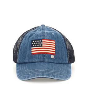 拉夫劳伦帽子新款, Ralph Lauren | Embroidered Flag Trucker Hat商品图片 