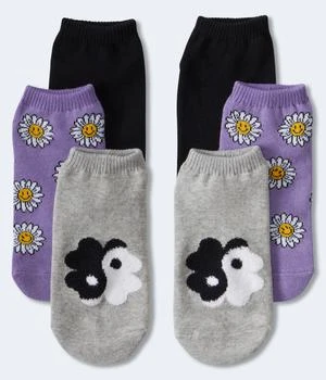 Aeropostale | Aeropostale Yin Yang Floral Ankle Sock 3-Pack 3.9折