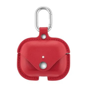 WITHit | Red Leather AirPods Case with Silver-Tone Snap Closure and Carabiner Clip,商家Macy's,价格¥263
