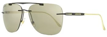 Longines | Longines Men's Classic Sunglasses LG0009-H 02L Black/Gold 62mm 2.8折